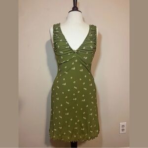 Forever 21 Olive Floral Mini Dress